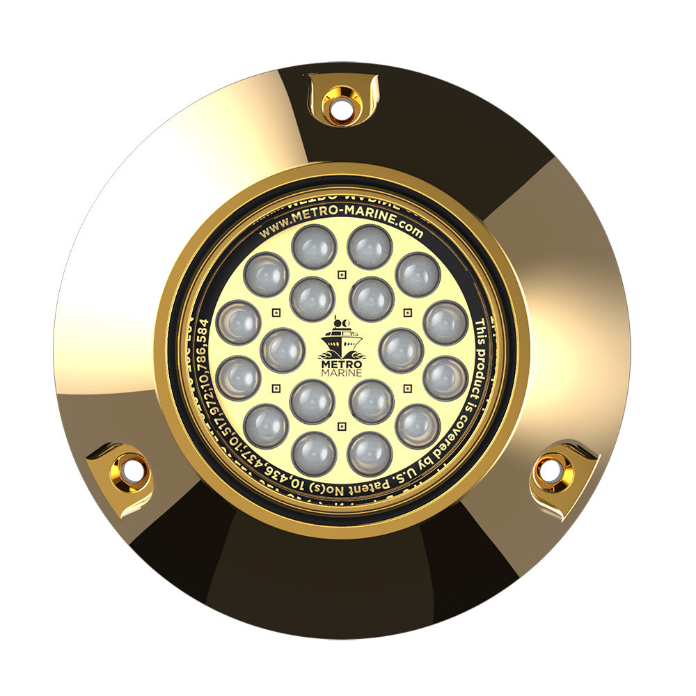 Metro Marine HighOutput Submersible Underwater Light wIntelligent Monochromatic LEDs Aqua 45 Beam FBMR1A345