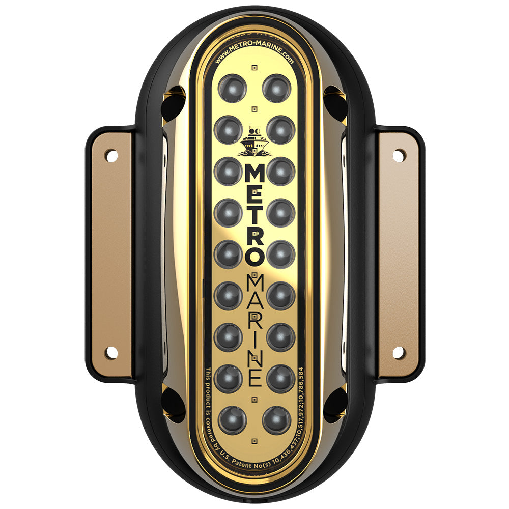 Metro Marine HighOutput Vertical Surface Mount Light wIntelligent Monochromatic LEDs Aqua 90 Beam FSME1VA390