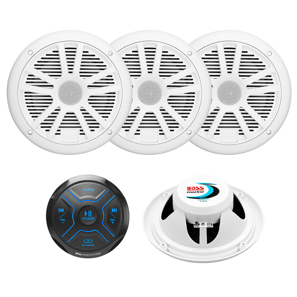Boss Audio MG250W64 Kit wMGR150B 2 Pairs of MR6W Speakers MG250W64