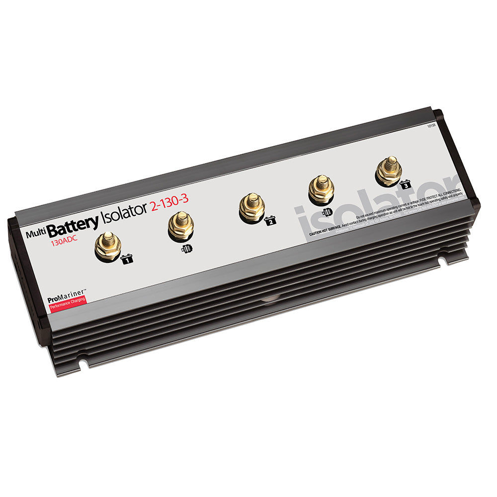 ProMariner Battery Isolator 130 AMP 2 Alternator 3 Battery 12133