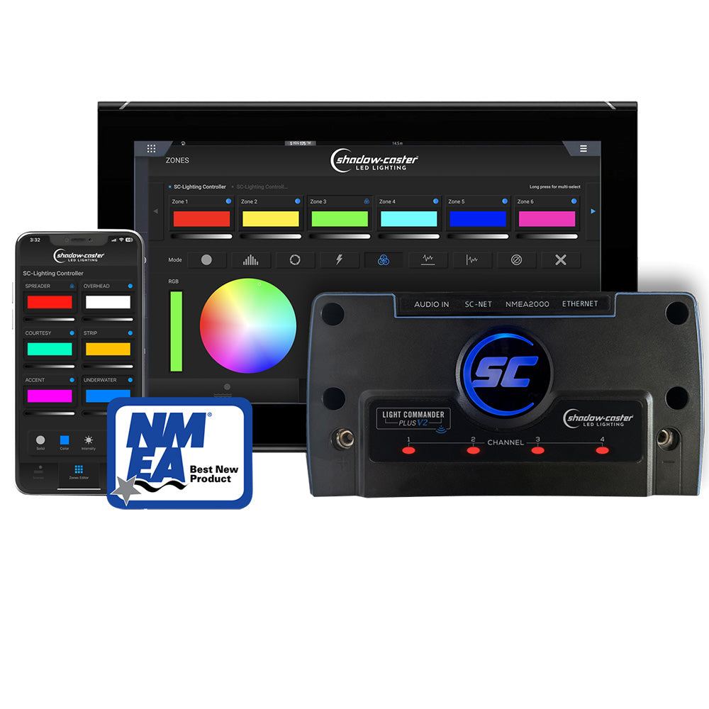ShadowCaster Light Commander Version 2 6Zone Lighting Controller wBluetoothWiFi NMEA 2000 HTML Ethernet Connectivity