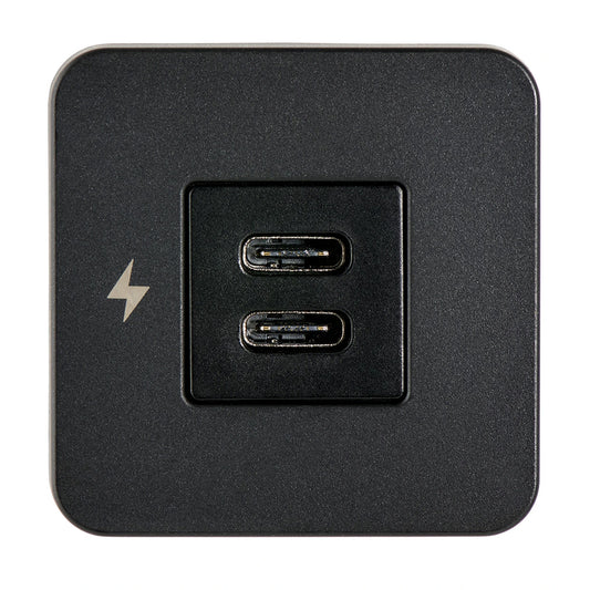 Scanstrut TILE USBC Interior Charging Socket 1224V Black Bezel SCTILE20