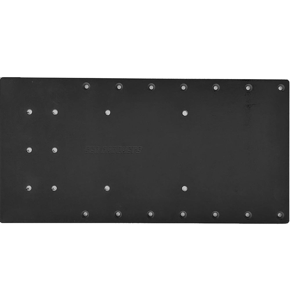 Sea Brackets 20 Straight Trolling Motor Plate fMinn Kota Quest Black SEA2310BLK
