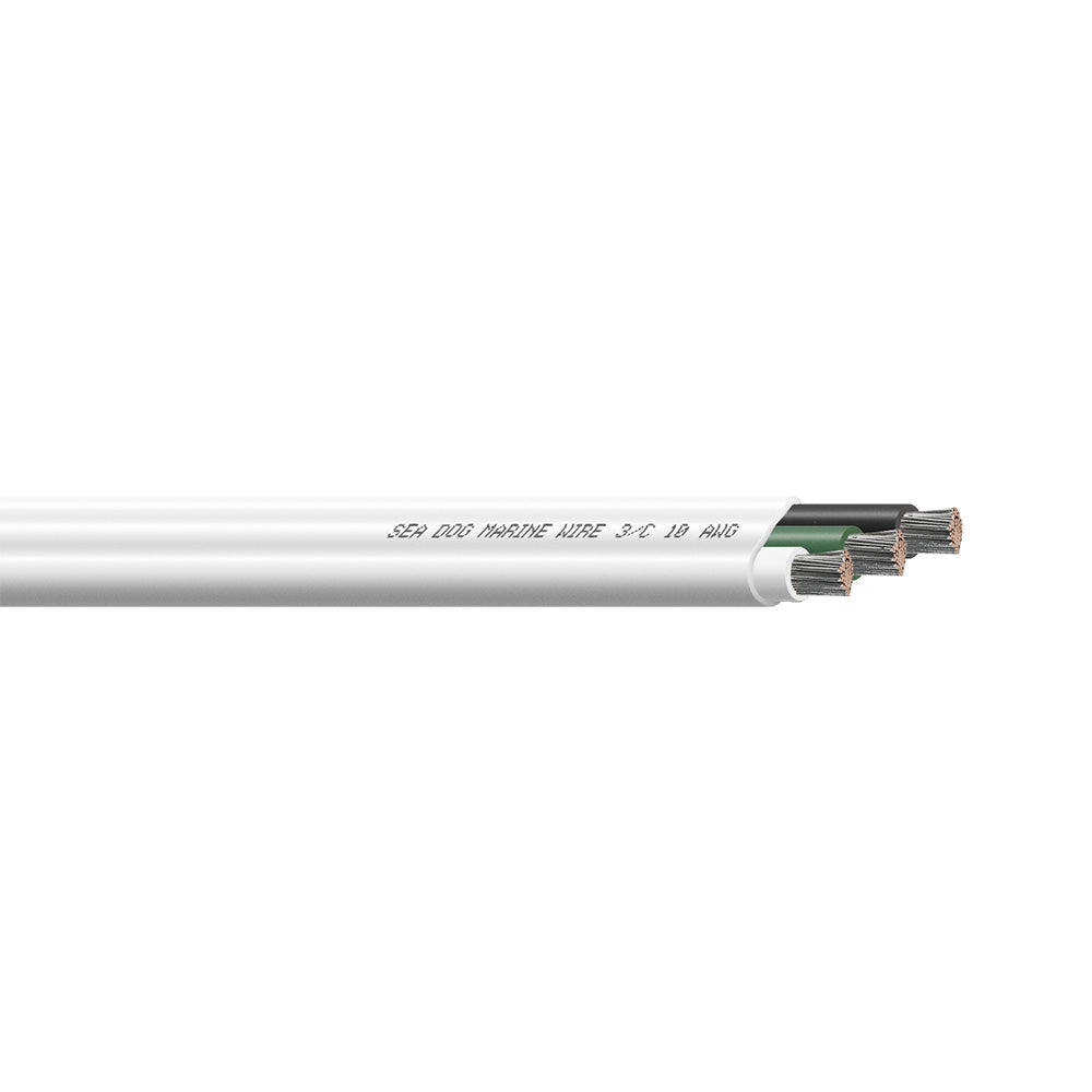 SeaDog 103 AWG Flat Triplex Wire WhiteGreenBlack 300 8010305