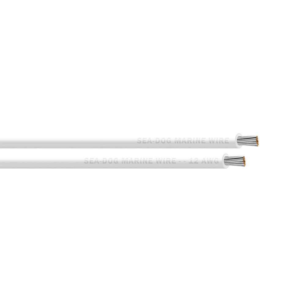 SeaDog 12 AWG White Primary Wire 400 8012056