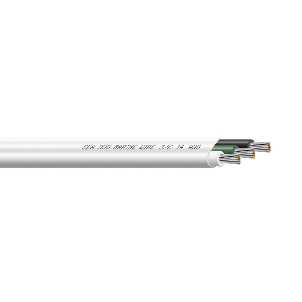 SeaDog 143 AWG Flat Triplex Wire WhiteGreenBlack 900 8014309