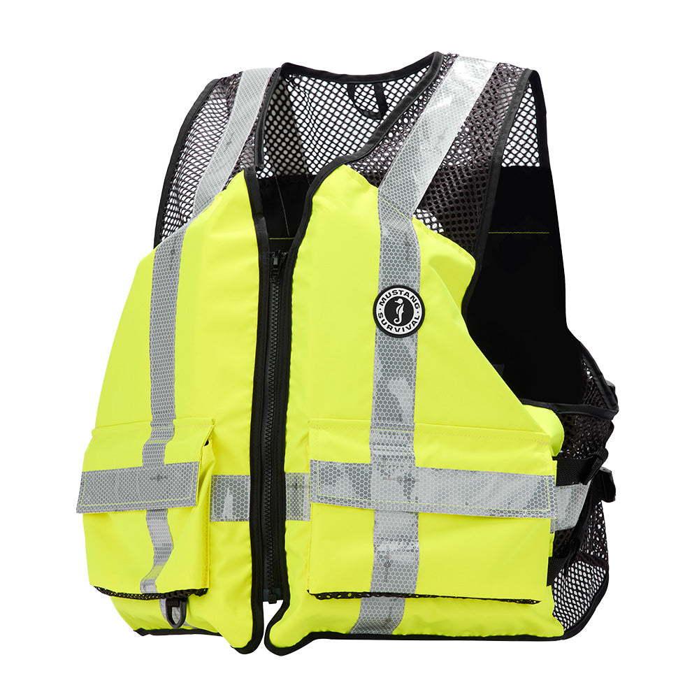 Mustang Industrial Mesh Vest HiVis Fluorescent Yellow Green XXL3XXL MV1254T3239XXLXXXL279