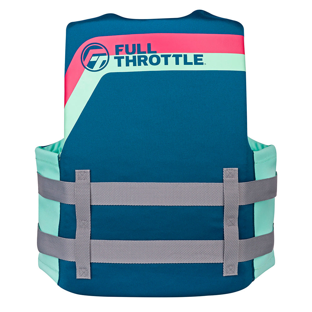 Full Throttle Adult RapidDry Life Jacket SM Aqua 14210050503027