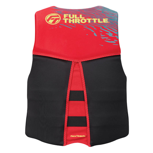 Full Throttle Mens RapidDry FlexBack Life Jacket L RedBlack 14250010004026