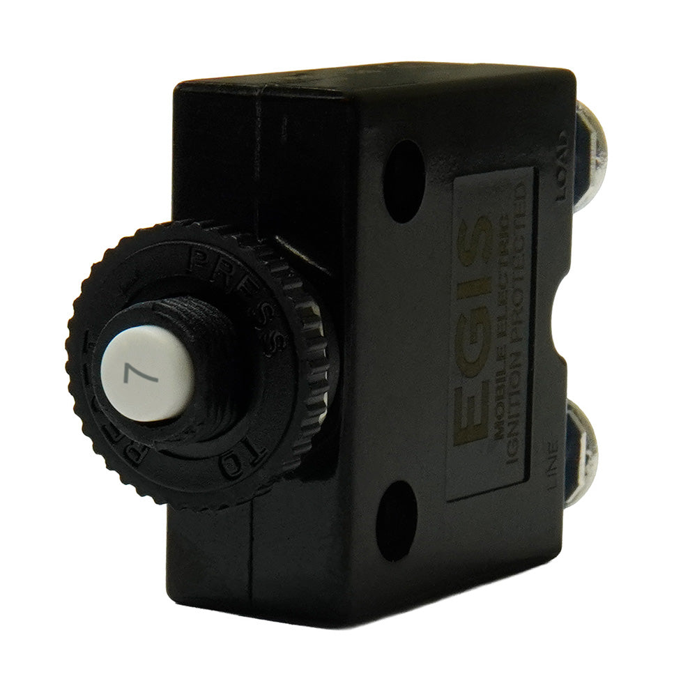 Egis 7A Push Button Panel Mount Circuit Breaker Screw Terminals 471007