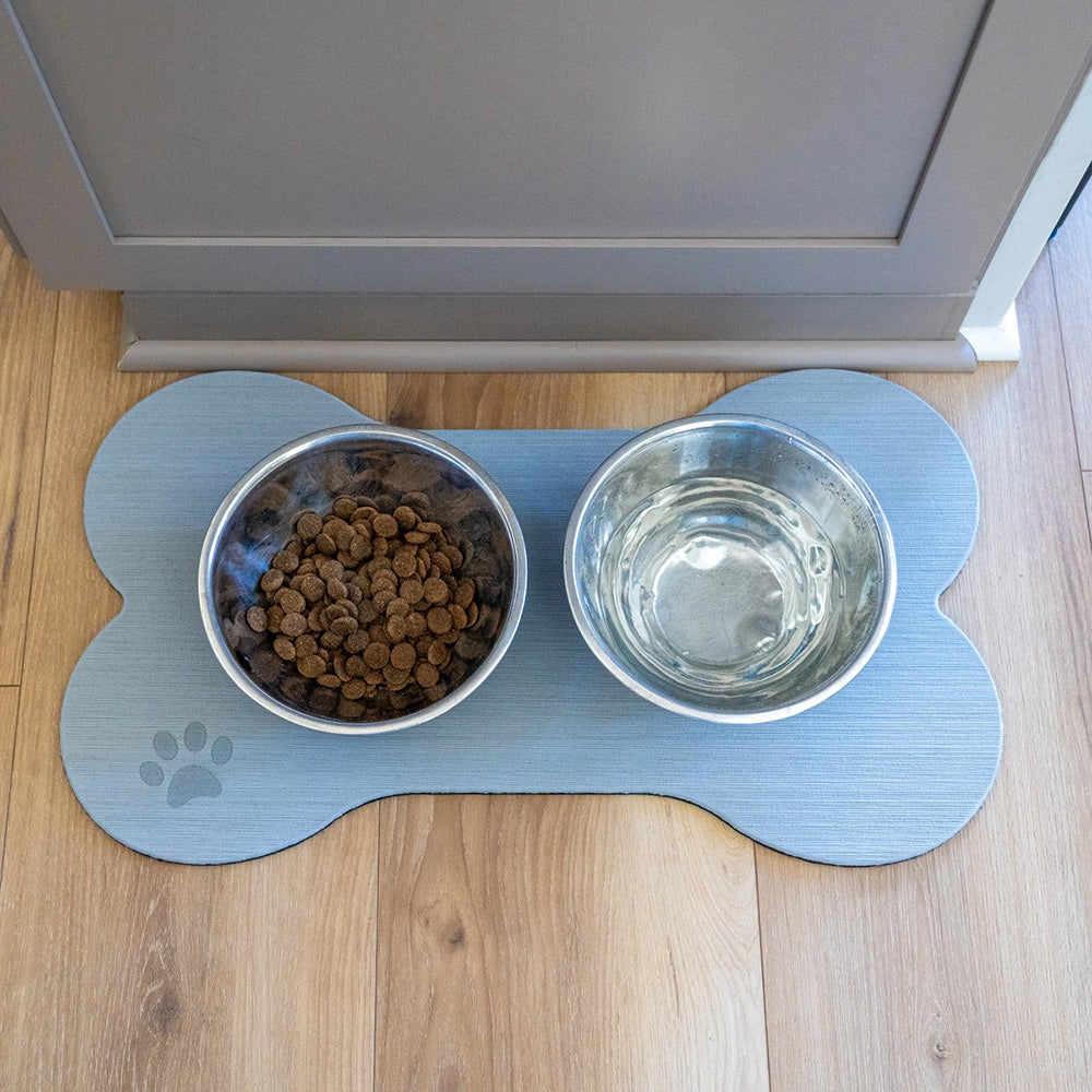 SeaDek Dog Bowl Mat Storm GreyBlack Small 12 x 21 6271390837