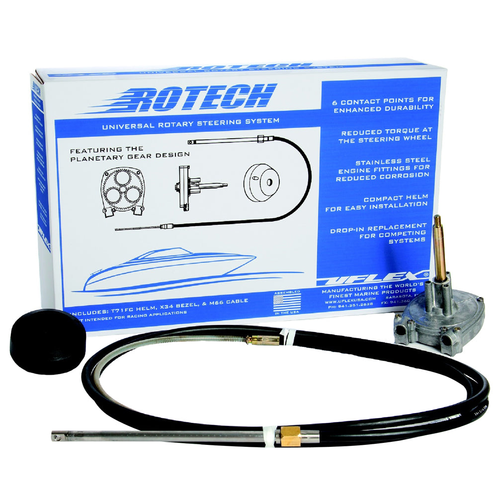 UFlex Rotech 12 Rotary Steering Package Cable Bezel Helm ROTECH12FC