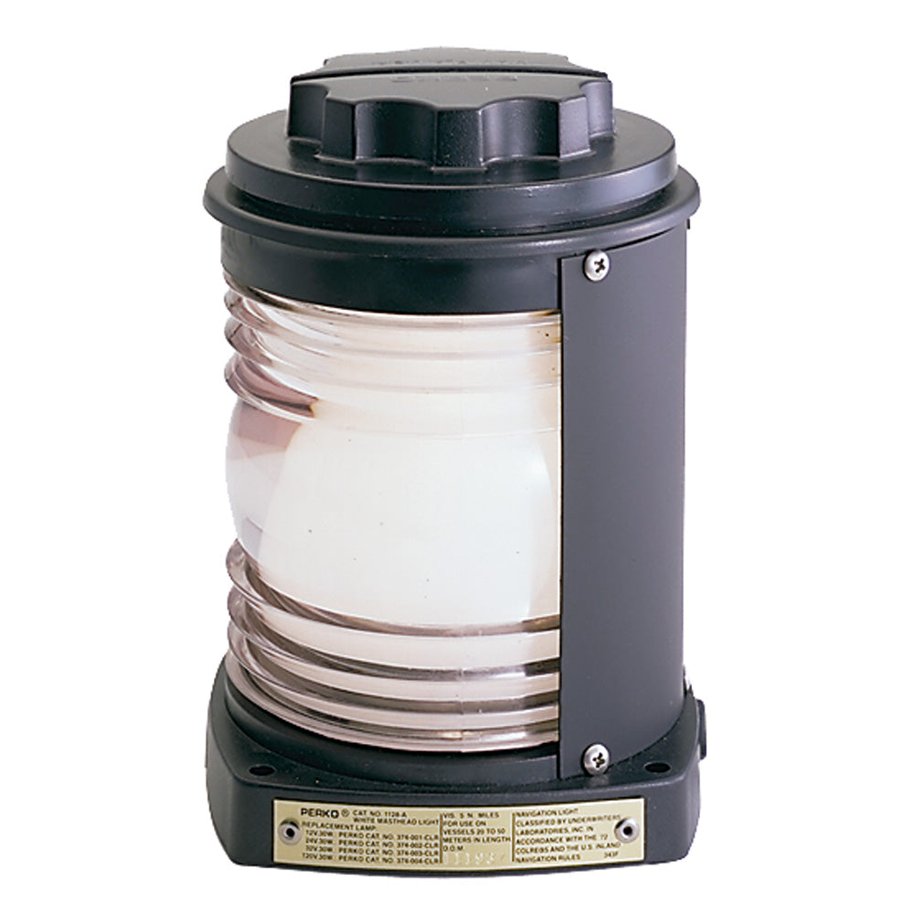 Perko Masthead Light Black Plastic White Lens 1128A00BLK