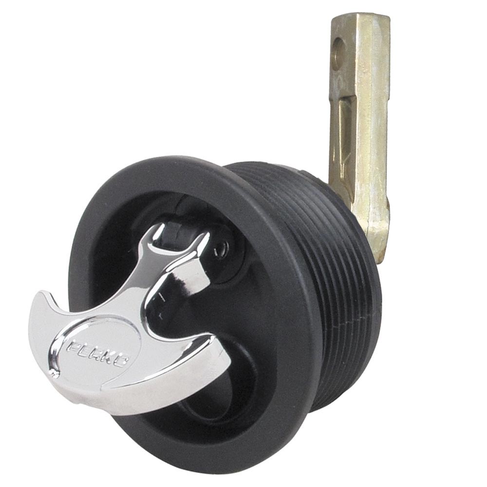 Perko Flush Mount Latch Straight Cam Bar 25 Hole Black 1092DP3BLK