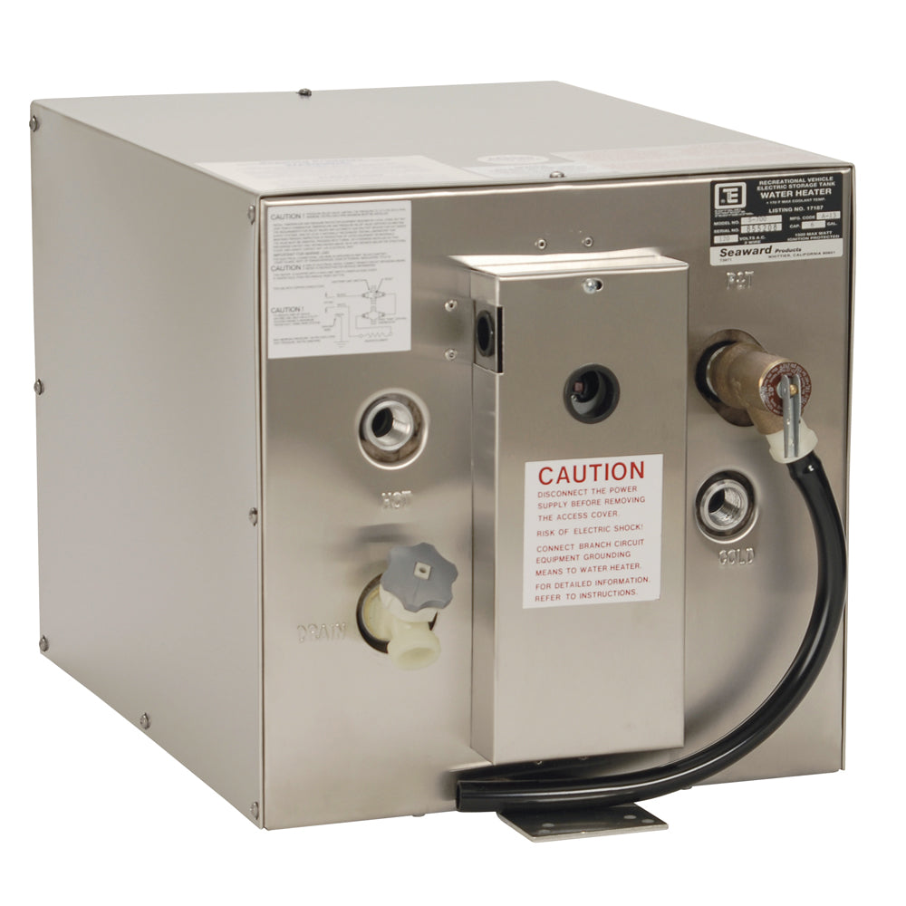 Whale Seaward 6 Gallon Hot Water Heater wRear Heat Exchanger Stainless Steel 120V 1500W S700