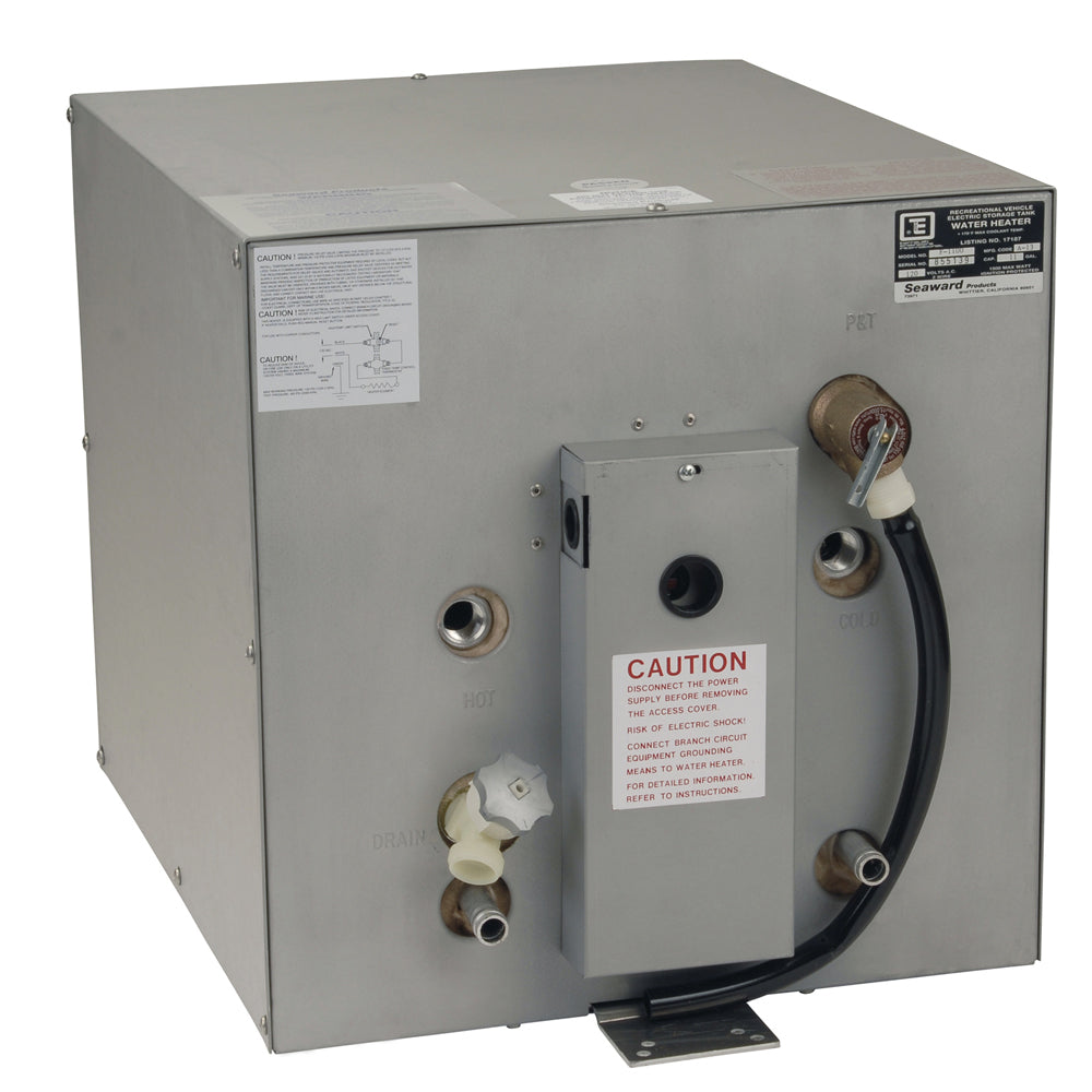 Whale Seaward 11 Gallon Hot Water Heater wFront Heat Exchanger Galvanized Steel 120V 1500W F1100