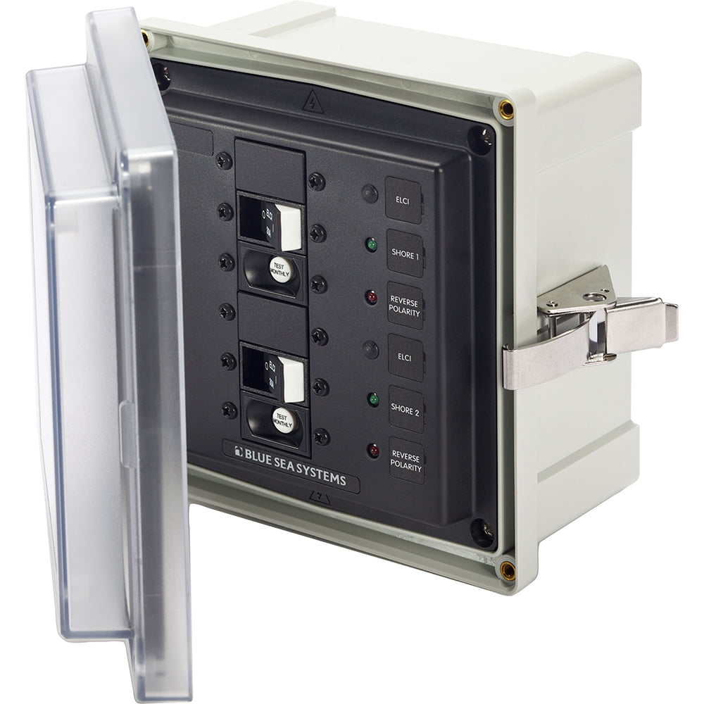 Blue Sea 3117 SMS Panel Enclosure w2 ELCI 30A 120V AC 3117