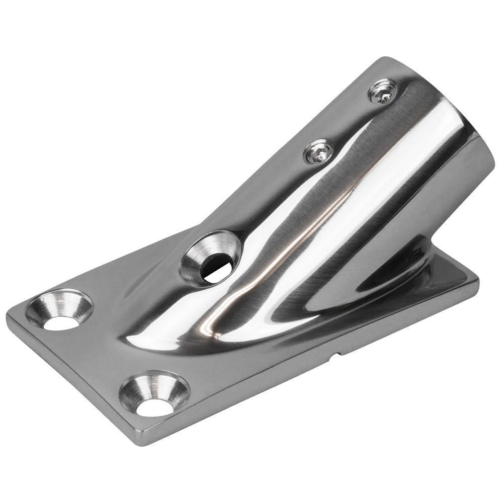 SeaDog Rail Base Fitting Rectangular Base 30 316 Stainless Steel 178 x 3316 1 OD 2813011