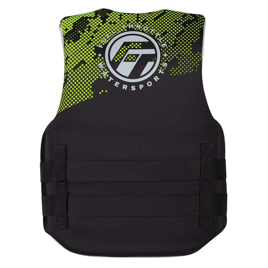 Full Throttle Junior Hinged Neoprene Life Jacket Green 14240040000922