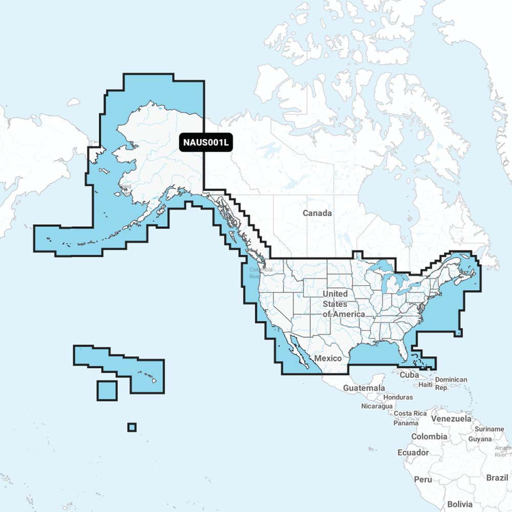 Navionics NAUS001L US Coastal Canada Navionics 010C136630