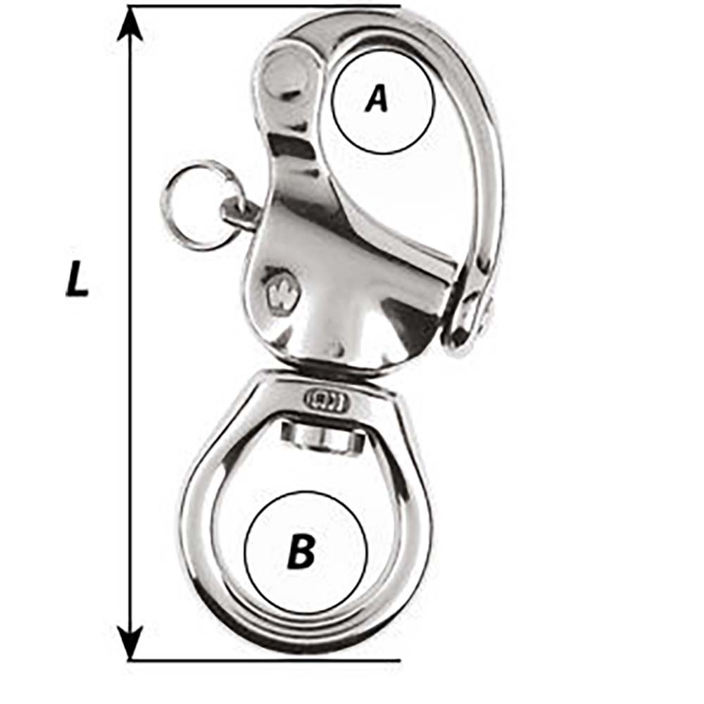 Wichard HR Snap Shackle Large Bail Length 105mm 2375W