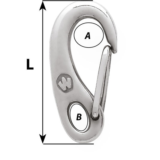 Wichard Safety Snap Hook 75mm 2481W