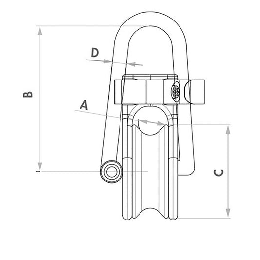 Wichard Soft Snatch Block 16mm Rope Size 36030W