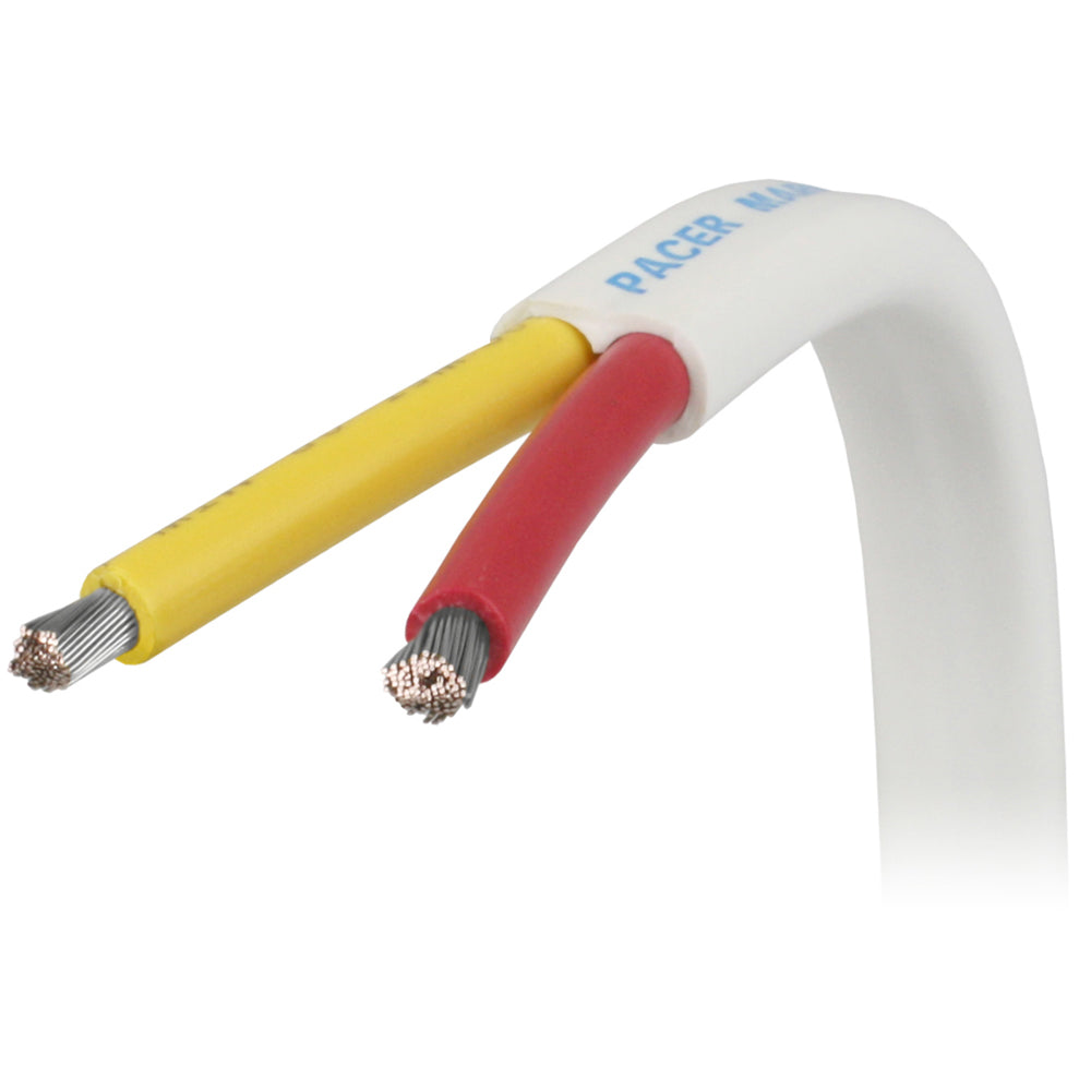 Pacer 102 AWG Safety Duplex Cable Flat Cable RedYellow Sold By The Foot W102RYWFT