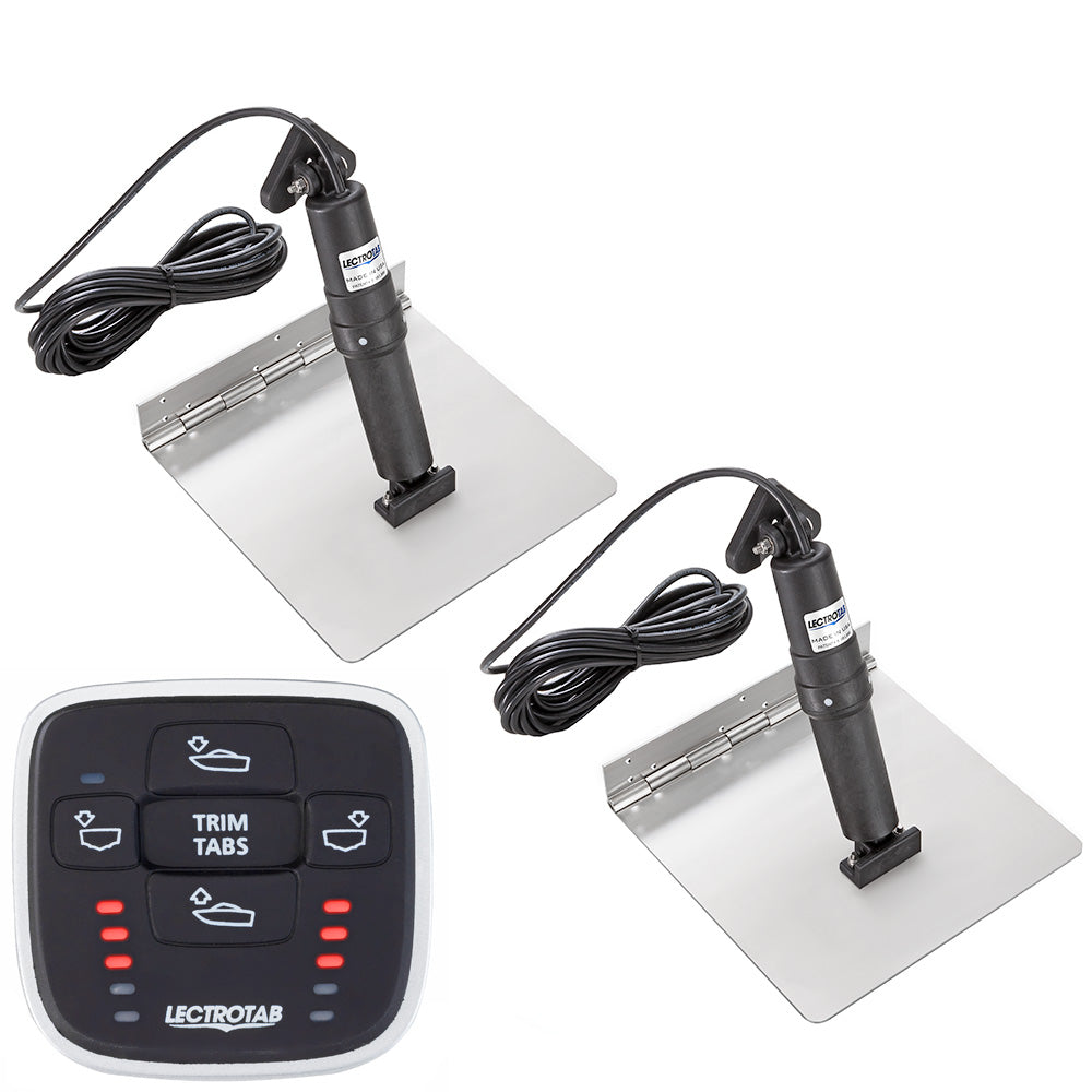 Lectrotab XKA Stainless Steel Trim Tab Kit wMLC1 Control 12 x 9 XKASML12X9