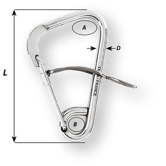 Wichard Automatic Mooring Hook 170mm Length 61116 2329W