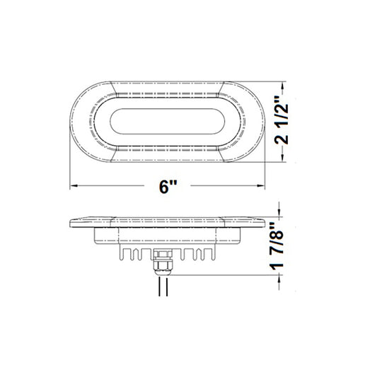 Scandvik Flush Mount Spreader Light  1030V  White 41343P