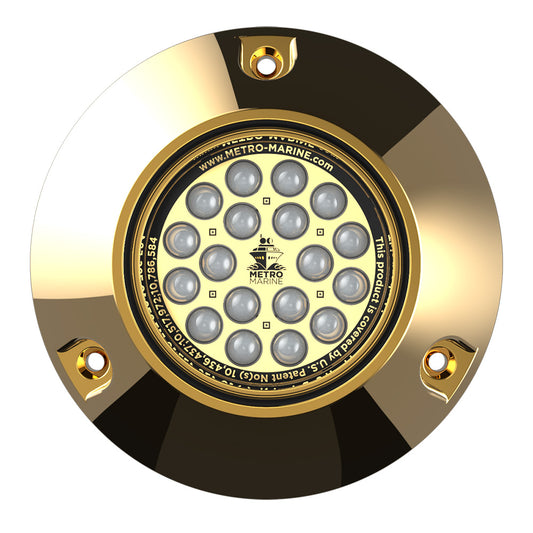 Metro Marine HighOutput Submersible Underwater Light wIntelligent Monochromatic LEDs  Blue 45 Beam FBMR1B345