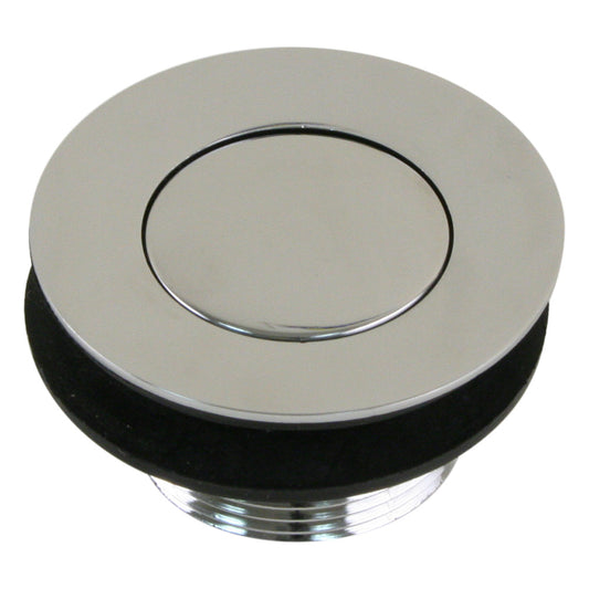 Scandvik Sink Drain wFlip Stopper  Chrome Plated Brass 19006P
