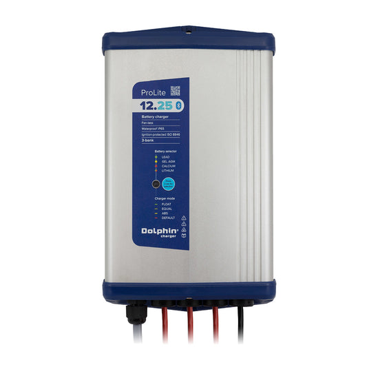 Dolphin Charger PROLITE Series Dolphin Battery Charger  12V 25A 110220VAC  3 Outputs 99225