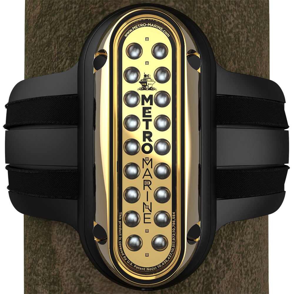 Metro Marine HighOutput Vertical Piling Mount Light wIntelligent Monochromatic LEDs  Aqua 90 Beam FPME1VA390