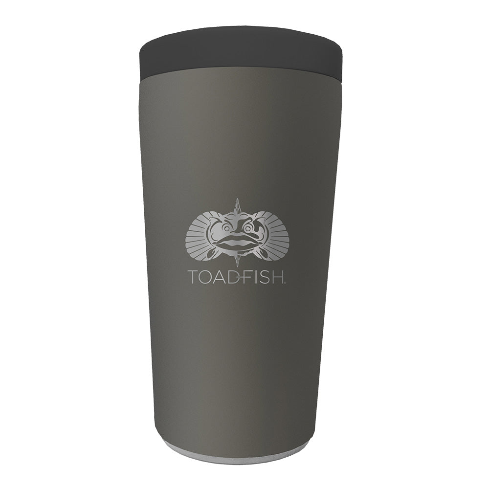 Toadfish NonTipping Can Cooler 20  Universal Design  Graphite 5006