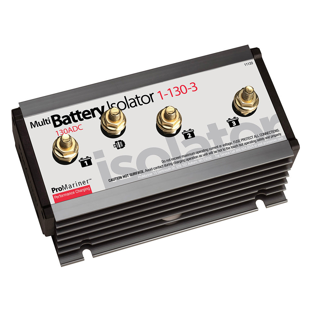 ProMariner Battery Isolator  130 AMP  1 Alternator  3 Battery 11133