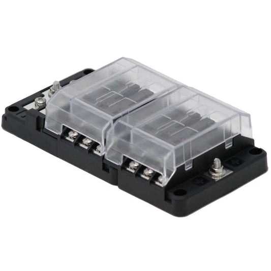 Egis RT Fuse Block 12 Position wGround  LED Indication 8026