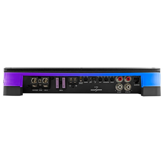 DS18 FlushSurface Mount 1Channel Monoblock Class D Amplifier wAcrylic Cover  1x900W RMS  1 Ohm FX1