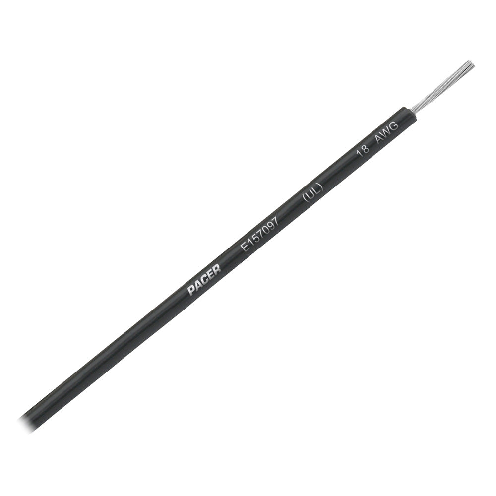 Pacer Black 18 AWG UL Marine Wire  35 WUL18BK35