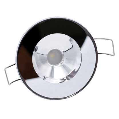 Lumitec Illusion Flush Mount LED Down Light  White  NonDimming  White Housing  MIrrored Housing 117143