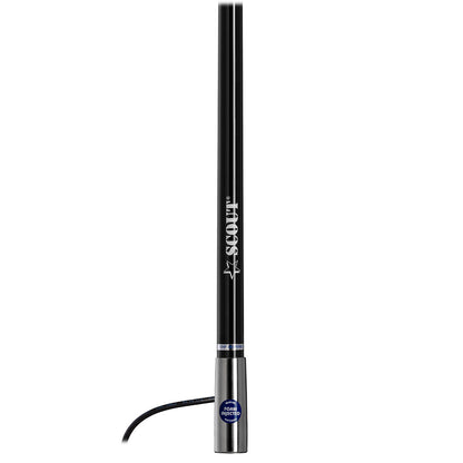 Scout Titan Series 4 Black VHF Antenna 3dB Stainless Steel Ferule w5M RG58 Includes PL259 PF AN NVHF00045T