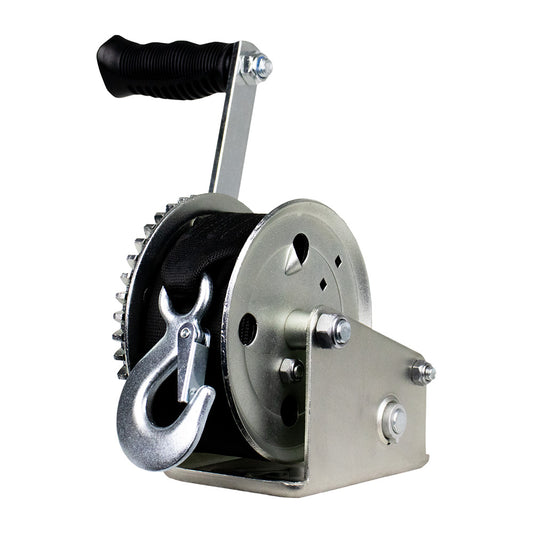 Powerwinch Utility Series Winch 1200lb 8 Crank Arm  Zinc 21500W12008ZR