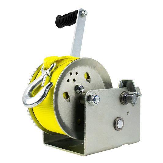 Powerwinch Utility Series Winch 3200lb 2 Speed 9 Crank Arm  Zinc 21500W32009ZR