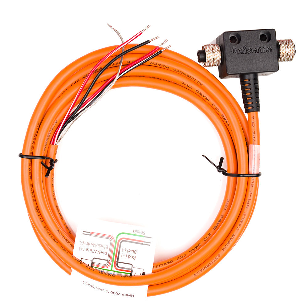 Actisense NMEA2000 Micro TPiece wFemale Connectors  3M UL Certified Cable A2KMPT2