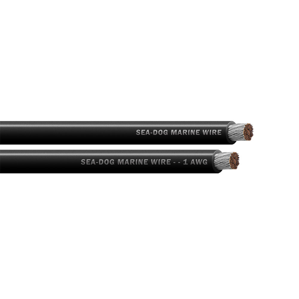 SeaDog 1 AWG Black Battery Cable  25 8001010