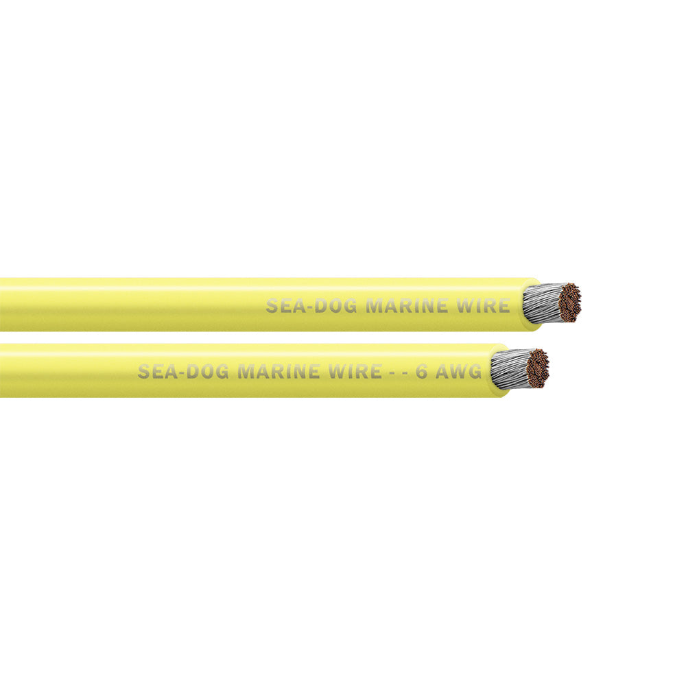 SeaDog 6 AWG Yellow Battery Cable  100 8006032