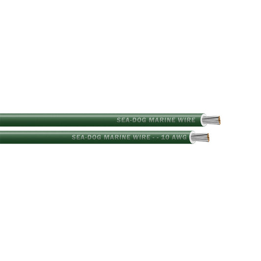 SeaDog 10 AWG Green Primary Wire  100 8010042