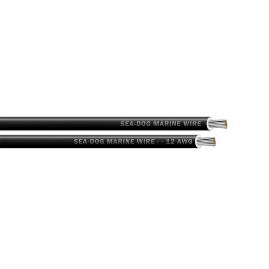 SeaDog 12 AWG Black Primary Wire  250 8012014