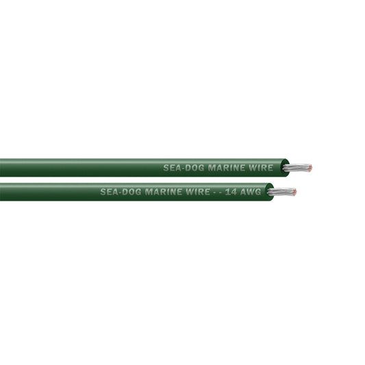 SeaDog 14 AWG Green Primary Wire  25 8014040